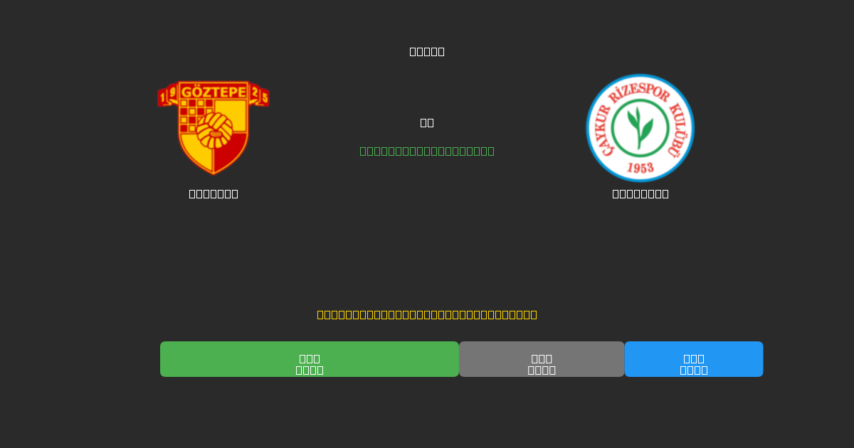 Göztepe vs Rizespor - 80%+ dəqiqlik ilə pulsuz AI futbol proqnozları