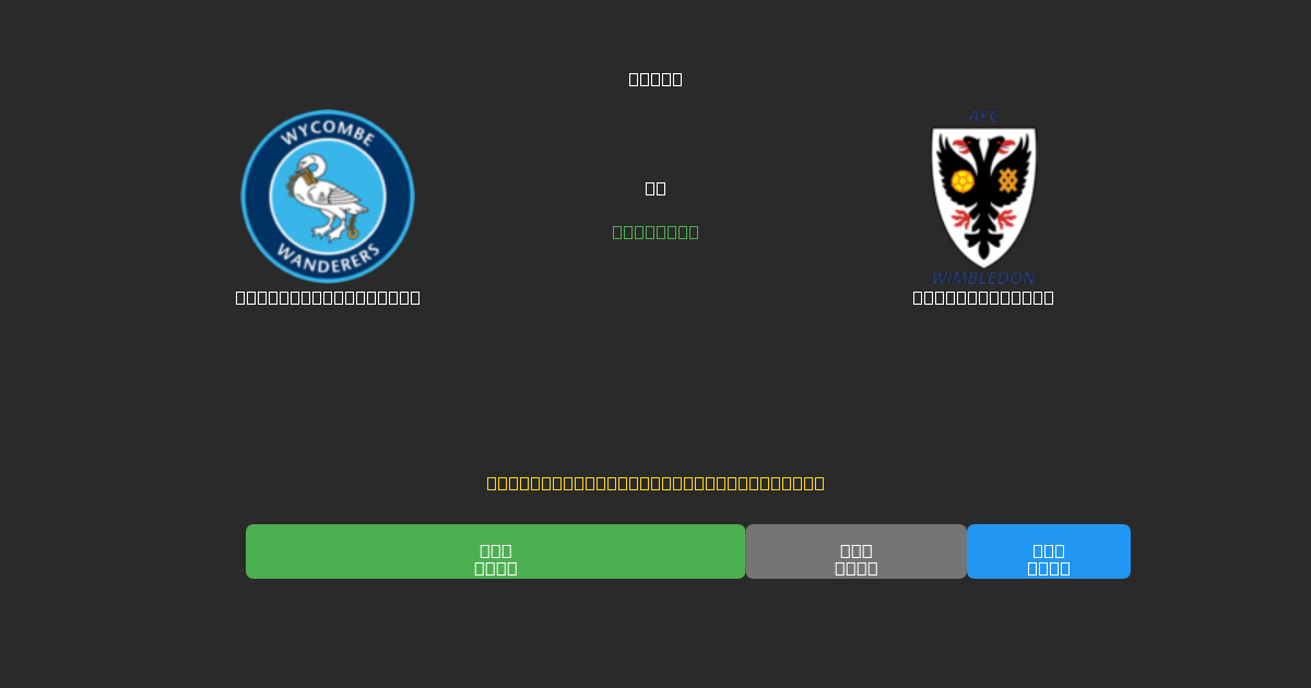 Wycombe Wanderers срещу AFC Wimbledon - Безплатни AI Футболни Прогнози с 80%+ Точност