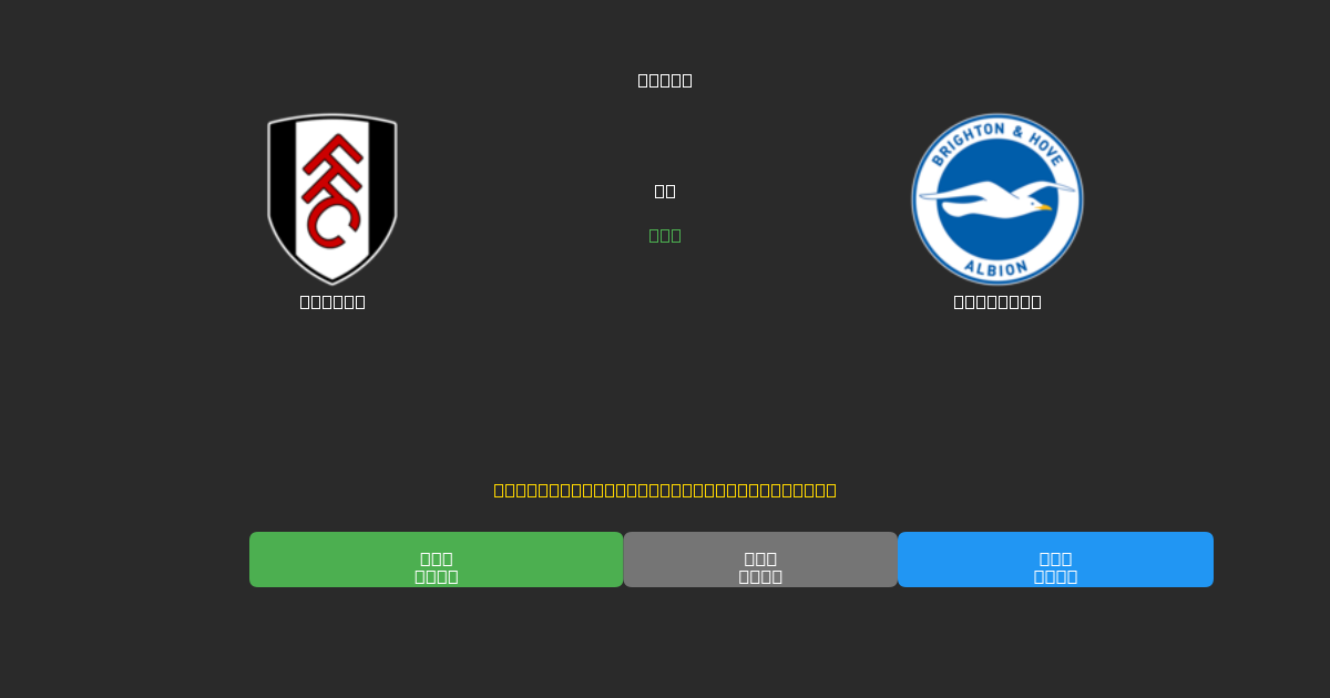 Fulham vs Brighton - Bezplatné AI Fotbalové Předpovědi s 80%+ Přesností