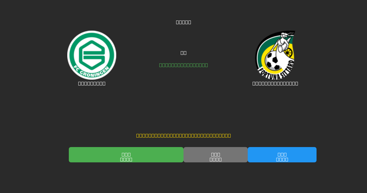 Groningen vs Fortuna Sittard - Bezplatné AI Fotbalové Předpovědi s 80%+ Přesností
