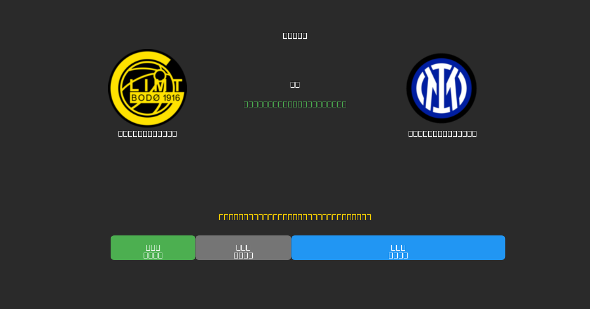 Bodø / Glimt vs Internazionale - Gratis AI Fodboldforudsigelser med 80%+ Nøjagtighed