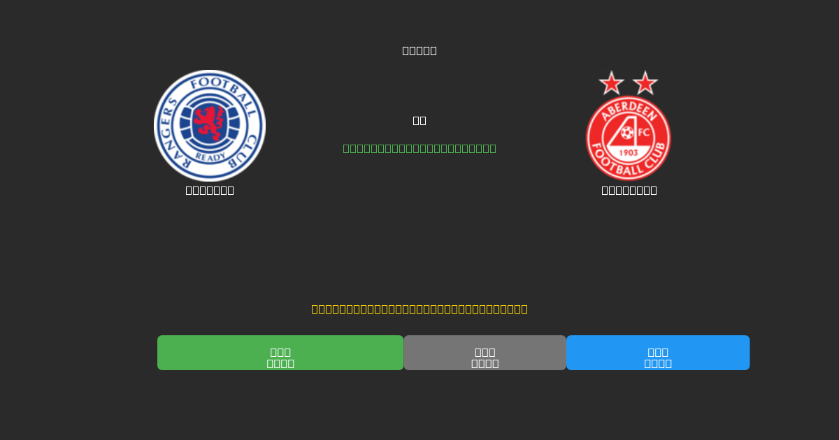 Rangers vs Aberdeen - Gratis AI Fodboldforudsigelser med 80%+ Nøjagtighed