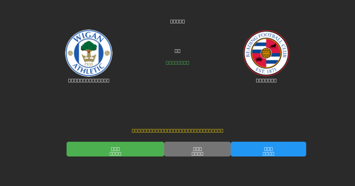 Wigan Athletic vs Reading - Free AI Football Predictions with 80%+ Accuracy