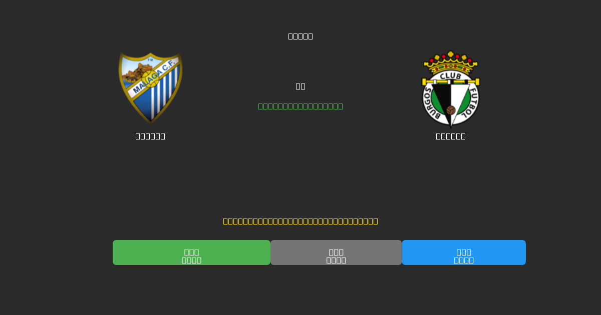 Málaga vs Burgos - Free AI Football Predictions with 80%+ Accuracy