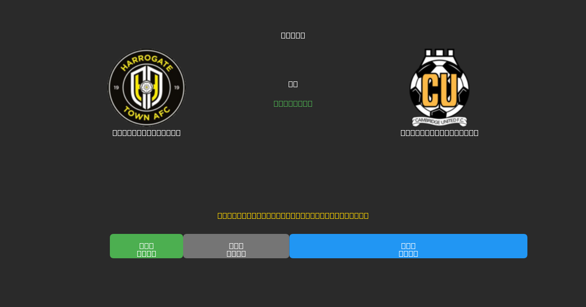 Harrogate Town vs Cambridge United - Free AI Football Predictions with 80%+ Accuracy