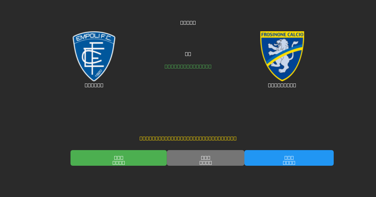 Empoli vs Frosinone - Predicciones de Fútbol con IA Gratuitas con 80%+ de Precisión