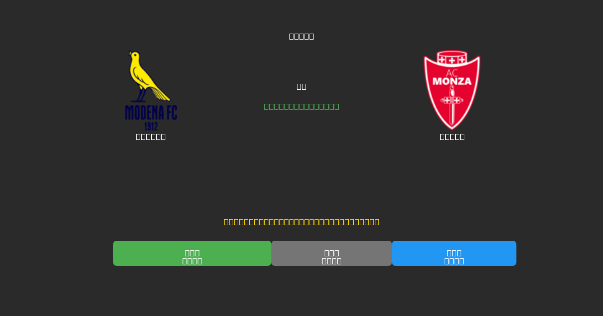 Modena vs Monza - Predicciones de Fútbol con IA Gratuitas con 80%+ de Precisión