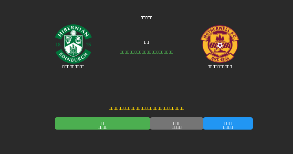 Hibernian vs Motherwell - Predicciones de Fútbol con IA Gratuitas con 80%+ de Precisión