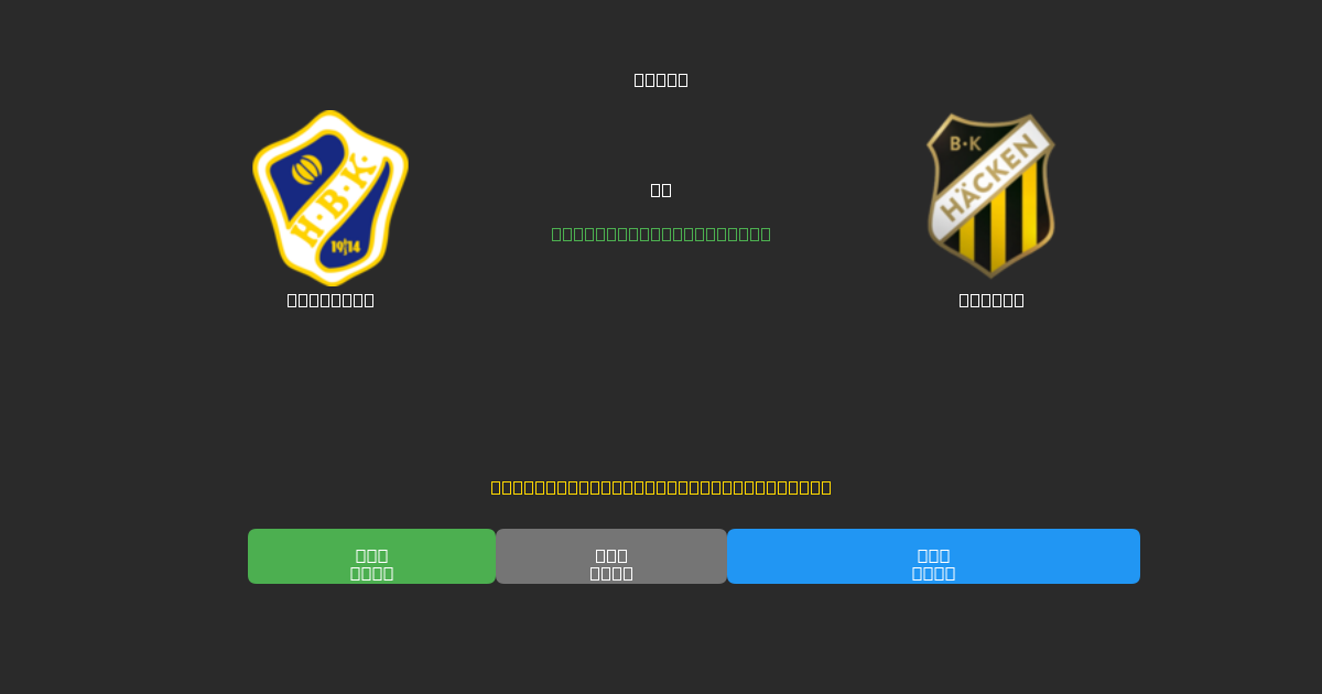 Halmstad vs Häcken - Predicciones con IA Gratuitas, Consejos de Apuestas y Cuotas