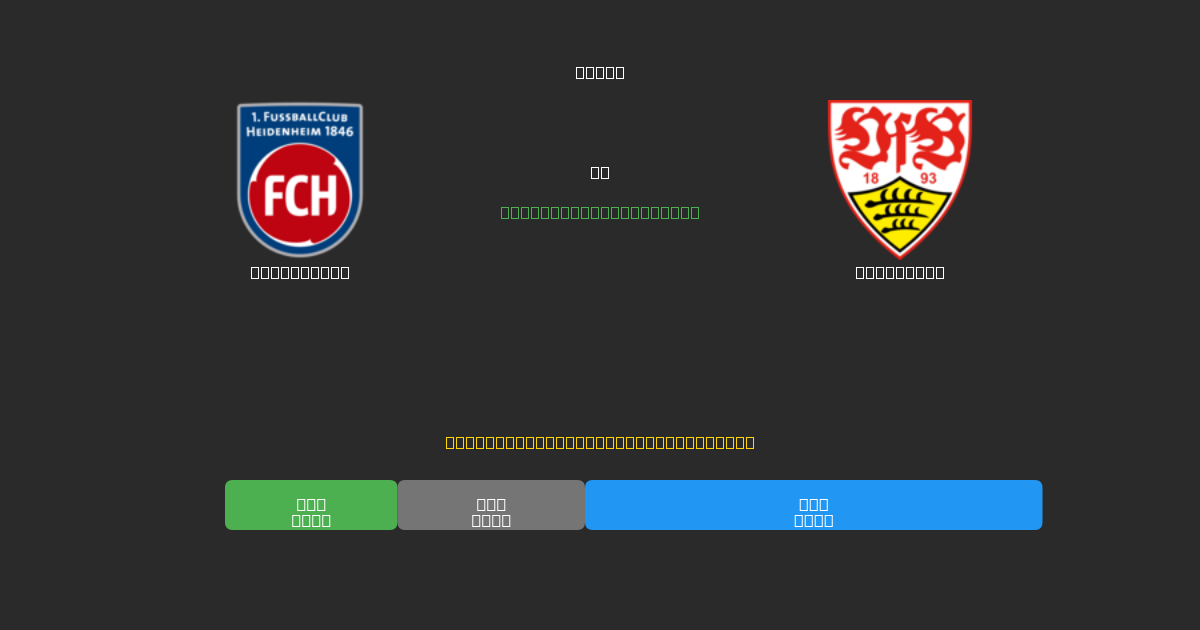 Heidenheim vs Stuttgart - Tasuta AI Jalgpalli Ennustused 80%+ Täpsusega