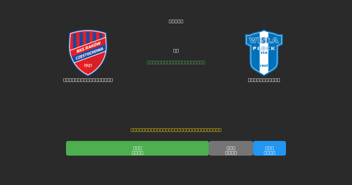Raków Częstochowa vs Wisła Płock - Tasuta AI Ennustused, Panustamisnõuanded ja Koefitsiendid