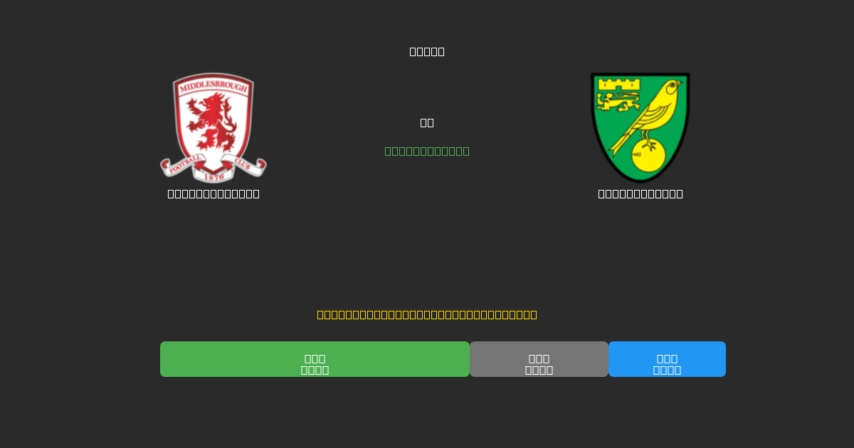 Middlesbrough vs Norwich City - Ilmaiset AI Jalkapalloennusteet 80%+ Tarkkuudella