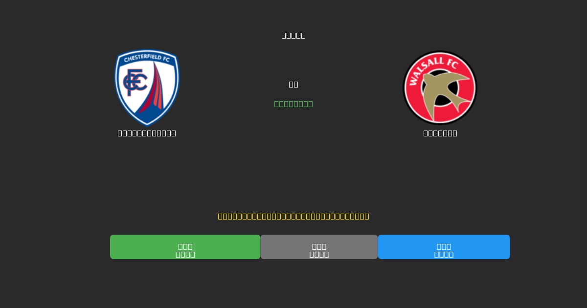 Chesterfield vs Walsall - Prédictions de Football IA Gratuites avec 80%+ de Précision