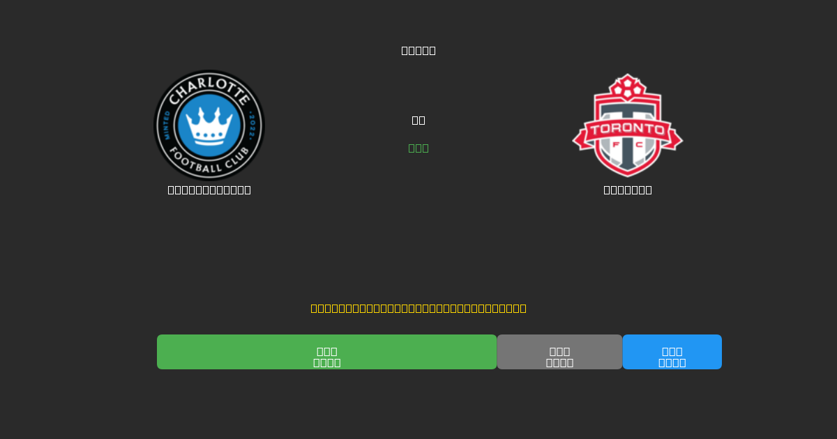 Charlotte FC vs Toronto - Prédictions IA Gratuites, Conseils de Paris et Cotes