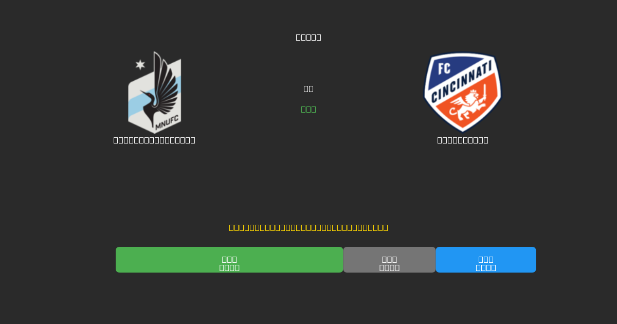 Minnesota United vs Cincinnati - Prédictions IA Gratuites, Conseils de Paris et Cotes