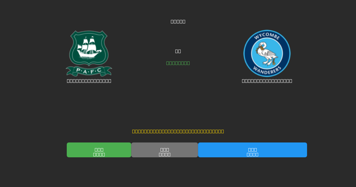 Plymouth Argyle vs Wycombe Wanderers - Ingyenes AI Futball Előrejelzések 80%+ Pontossággal
