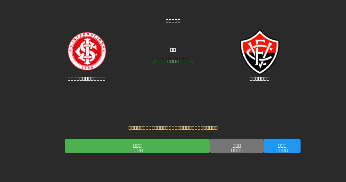 Internacional vs Vitória - Prediksi AI Gratis, Tips Taruhan dan Odds