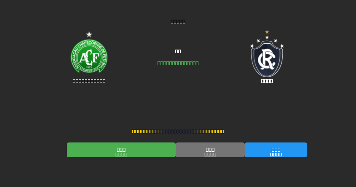 Chapecoense vs Remo - Prediksi AI Gratis, Tips Taruhan dan Odds