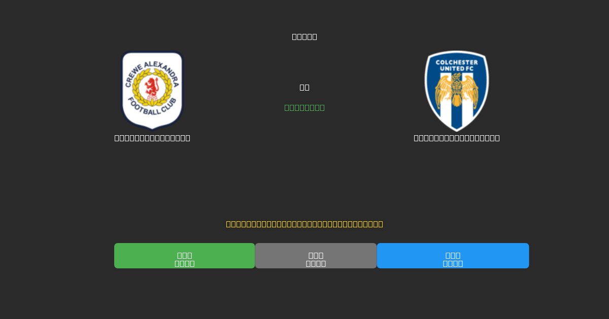 Crewe Alexandra vs Colchester United - Prediksi Sepak Bola AI Gratis dengan Akurasi 80%+