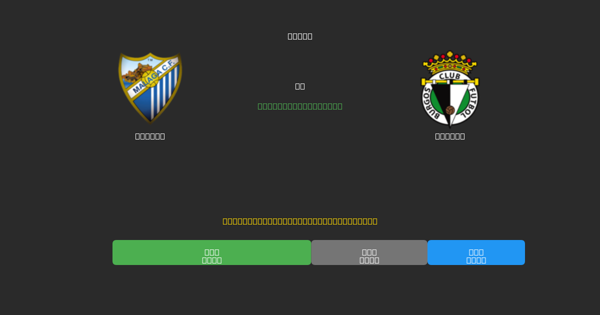 Málaga vs Burgos - Previsioni di Calcio IA Gratuite con 80%+ di Precisione