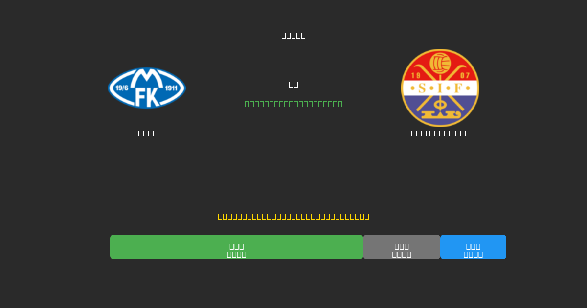 Molde vs Strømsgodset - 無料AI予想、ベッティングのヒント＆オッズ