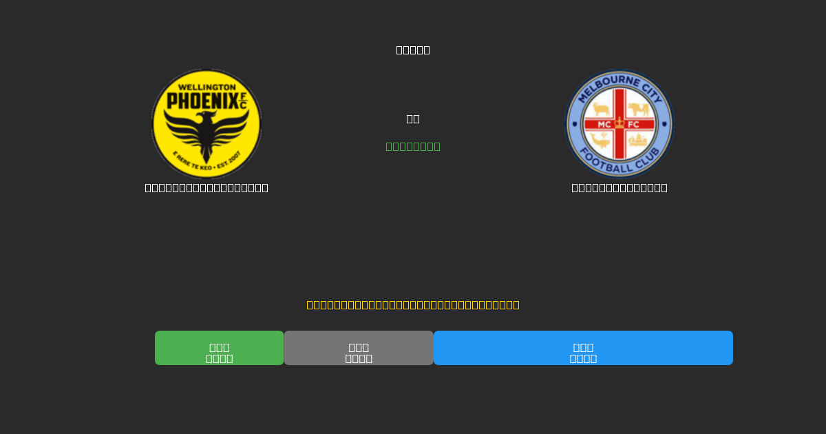 Wellington Phoenix mot Melbourne City - Gratis AI Fotballspådommer med 80%+ Nøyaktighet