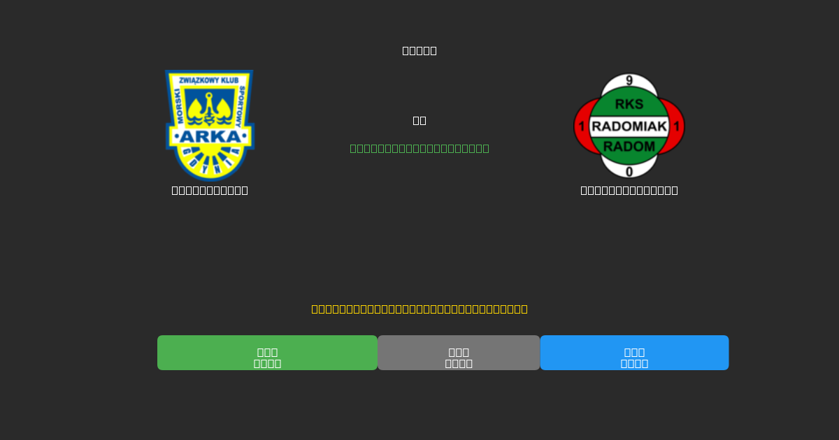 Arka Gdynia mot Radomiak Radom - Gratis AI-spådommer, betting-tips og odds