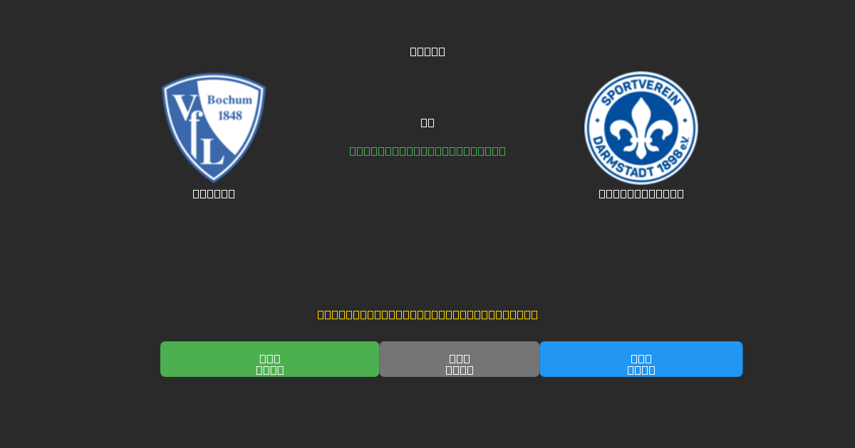 Bochum tegen Darmstadt 98 - Gratis AI Voetbal Voorspellingen met 80%+ Nauwkeurigheid