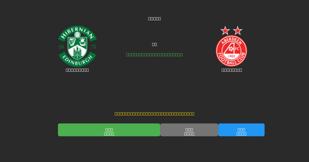 Hibernian vs Aberdeen - Previsões Gratuitas de Futebol AI com 80%+ de Precisão