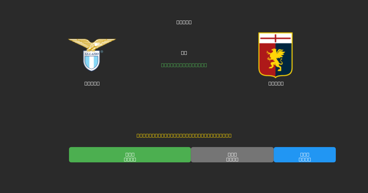 Lazio vs Genoa - Bezplatné AI Futbalové Predpovede s 80%+ Presnosťou