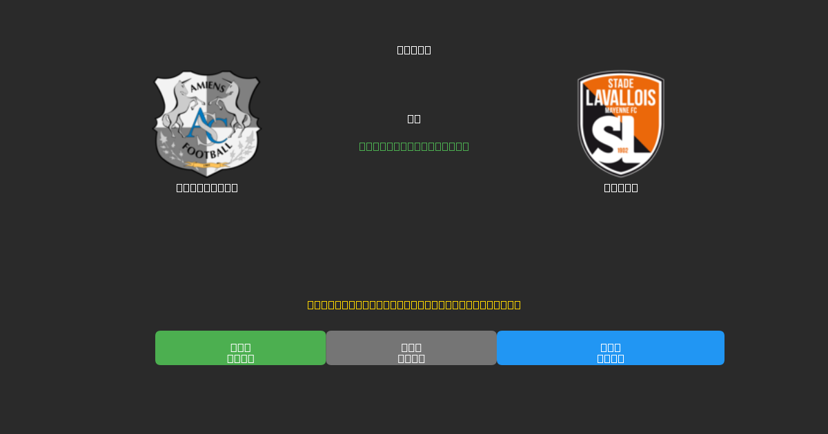 Amiens SC mot Laval - Gratis AI Fotbollsprognoser med 80%+ Noggrannhet