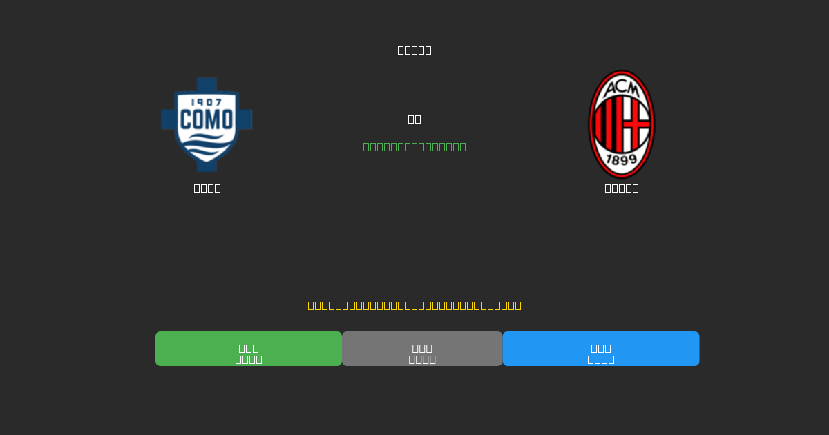 Como mot Milan - Gratis AI Fotbollsprognoser med 80%+ Noggrannhet