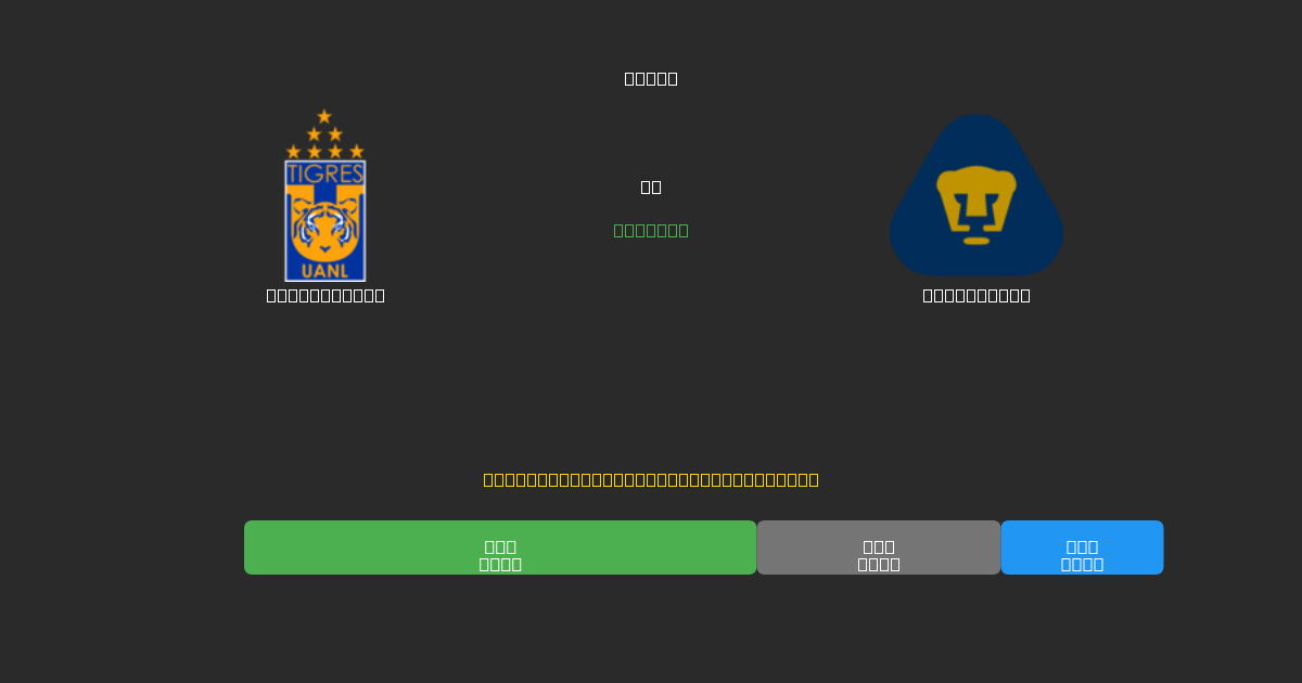 Tigres UANL mot Pumas UNAM - Gratis AI Fotbollsprognoser med 80%+ Noggrannhet