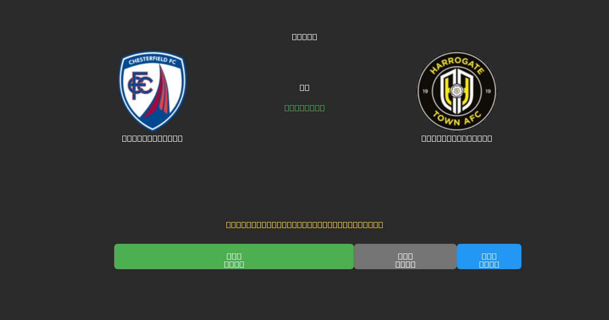 Chesterfield проти Harrogate Town - Безкоштовні AI Футбольні Прогнози з 80%+ Точністю