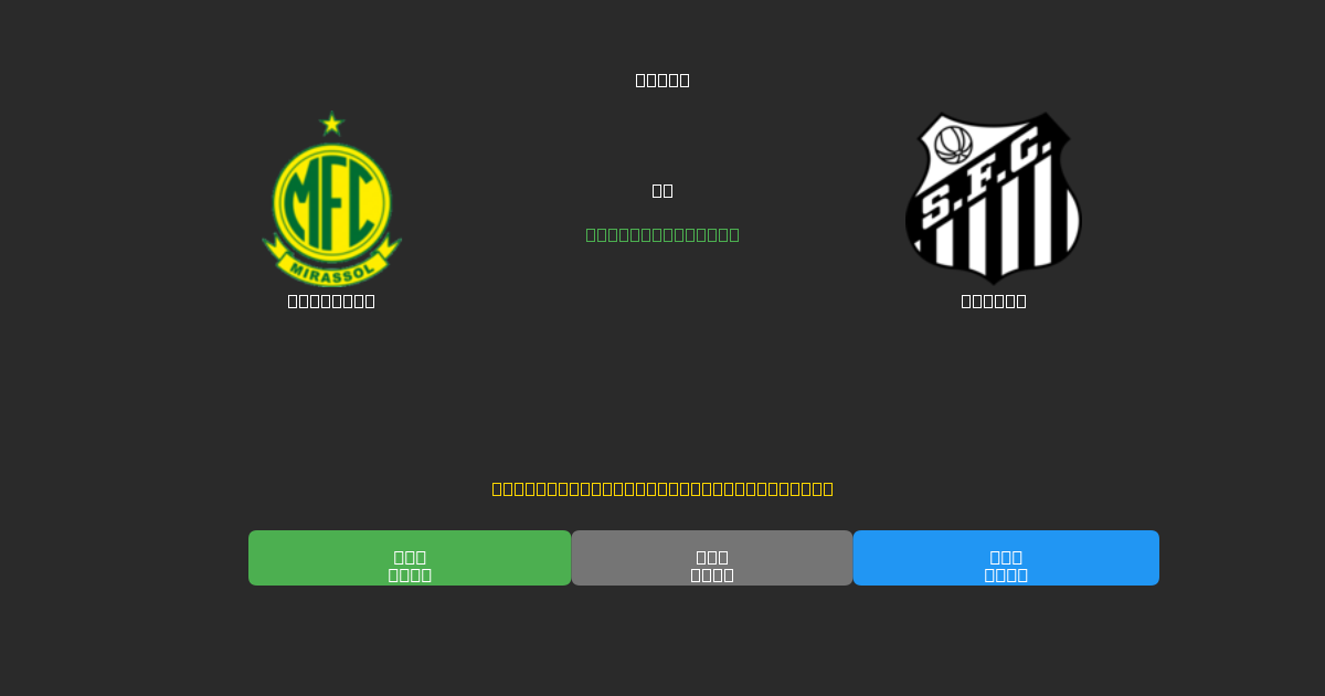 Mirassol vs Santos - Dự Đoán AI, Mẹo Cá Cược và Tỷ Lệ Miễn Phí