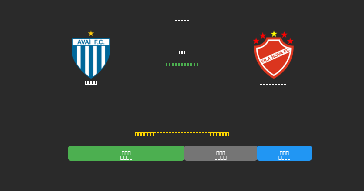 Avaí vs Vila Nova - Dự Đoán AI, Mẹo Cá Cược và Tỷ Lệ Miễn Phí