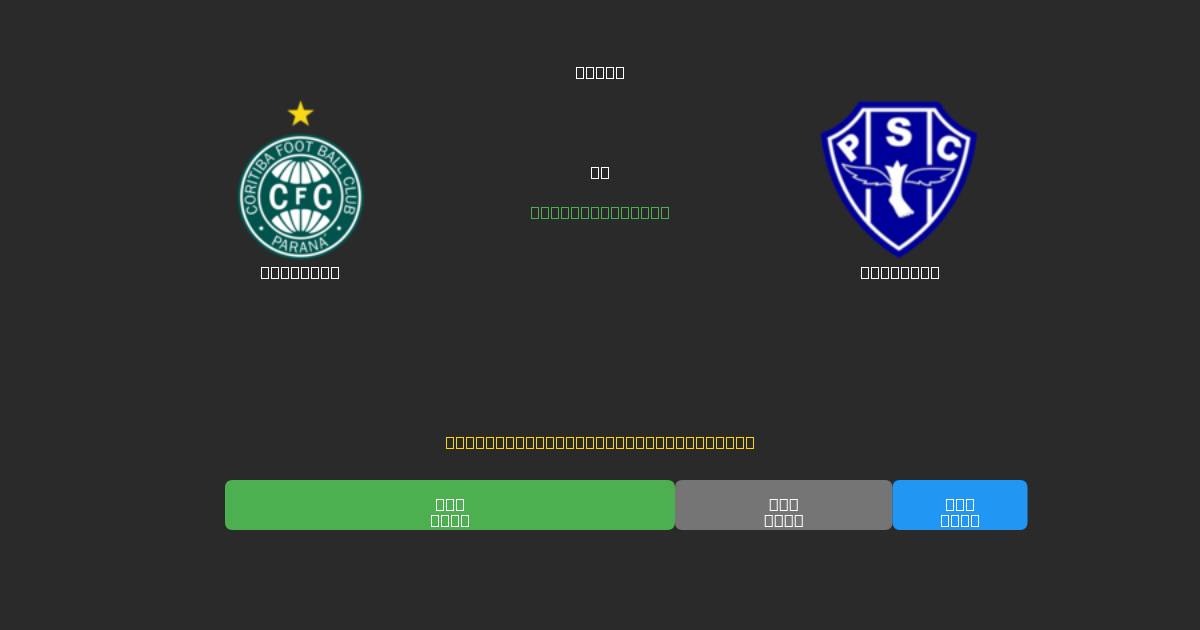 Coritiba vs Paysandu - Dự Đoán AI, Mẹo Cá Cược và Tỷ Lệ Miễn Phí
